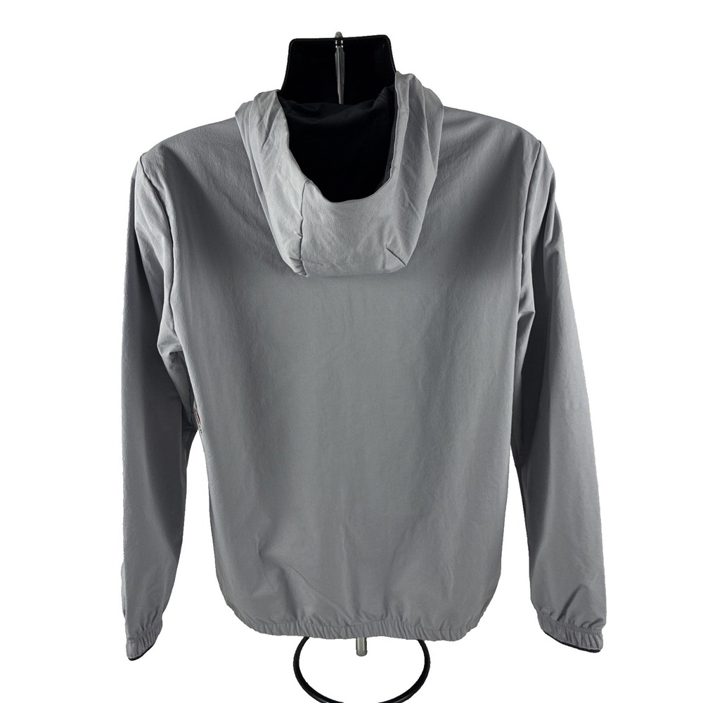New Mens Reebok Ascent Full Zip Windbreaker Jacket Size Small NWT Gray Sleet - Picture 8 of 8